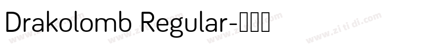 Drakolomb Regular字体转换
